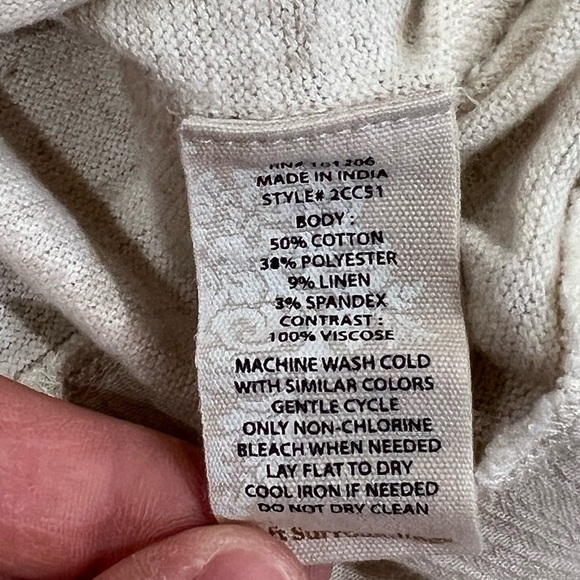 Soft Surroundings Medium Collared Fun Button Front Super Soft Blouse Top Shirt - Picture 9 of 9